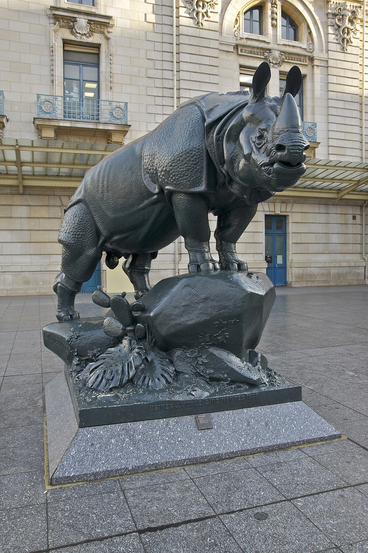 Rhinoceros by Henri Alfred Jacquemart