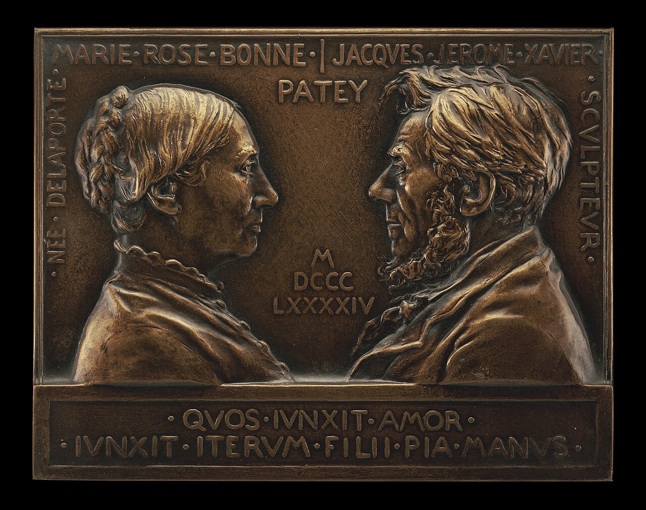 Portrait of the Artist's Parents, Marie-Rose-Bonne Delaporte Patey and Jacques-Jérôme-Xavier Patey by Henri-Auguste Patey
