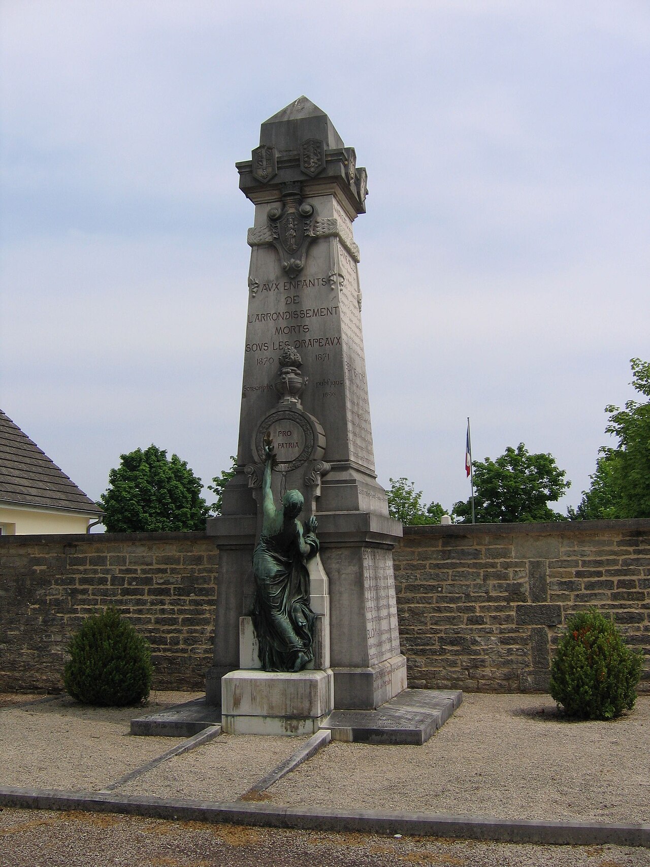 Franco-Prussian War memorial of Beaune by Henri Chapu