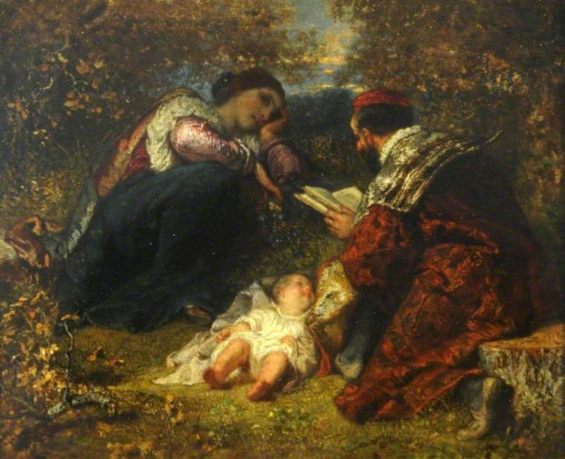 La lecture dans la campagne by Henri Charles Antoine Baron