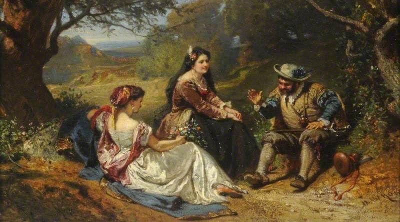 Sancho Panza Recounting His Adventure by Henri Charles Antoine Baron