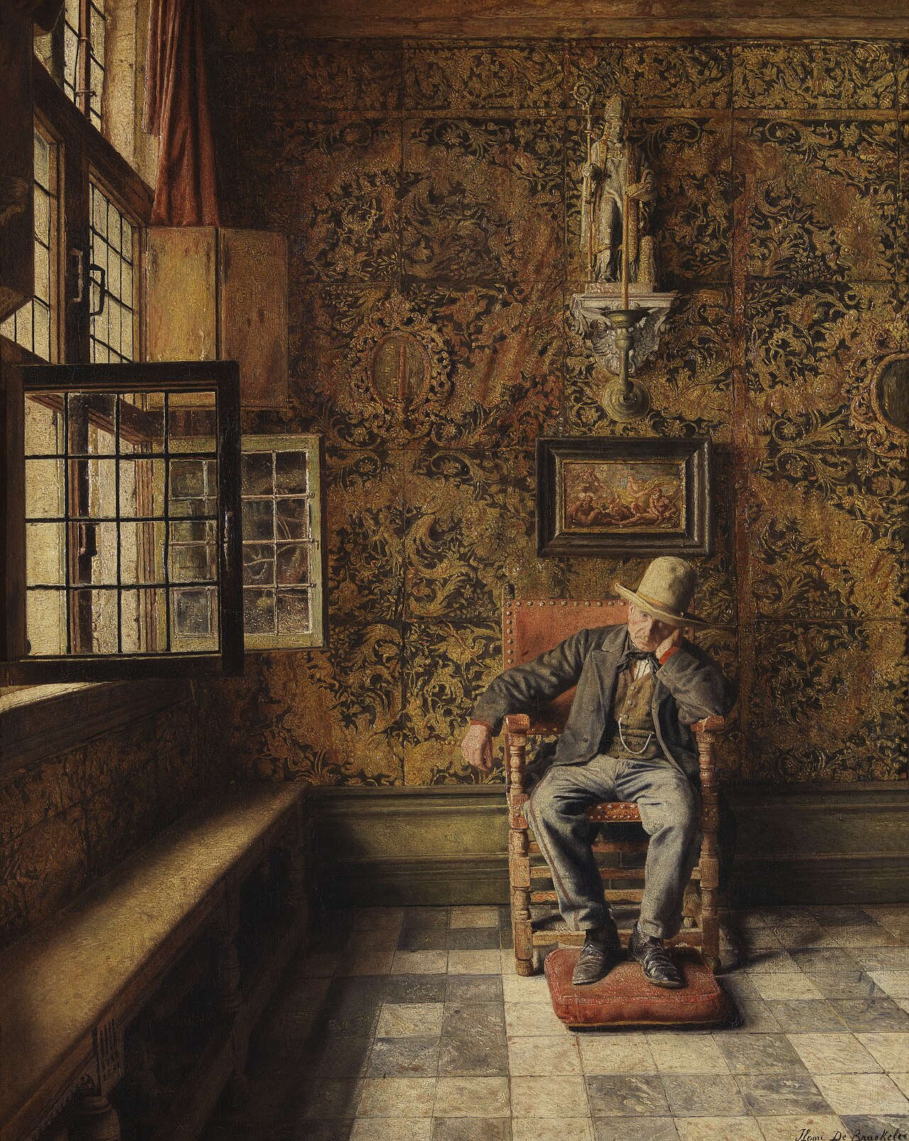 The Man on the Chair by Henri de Braekeleer
