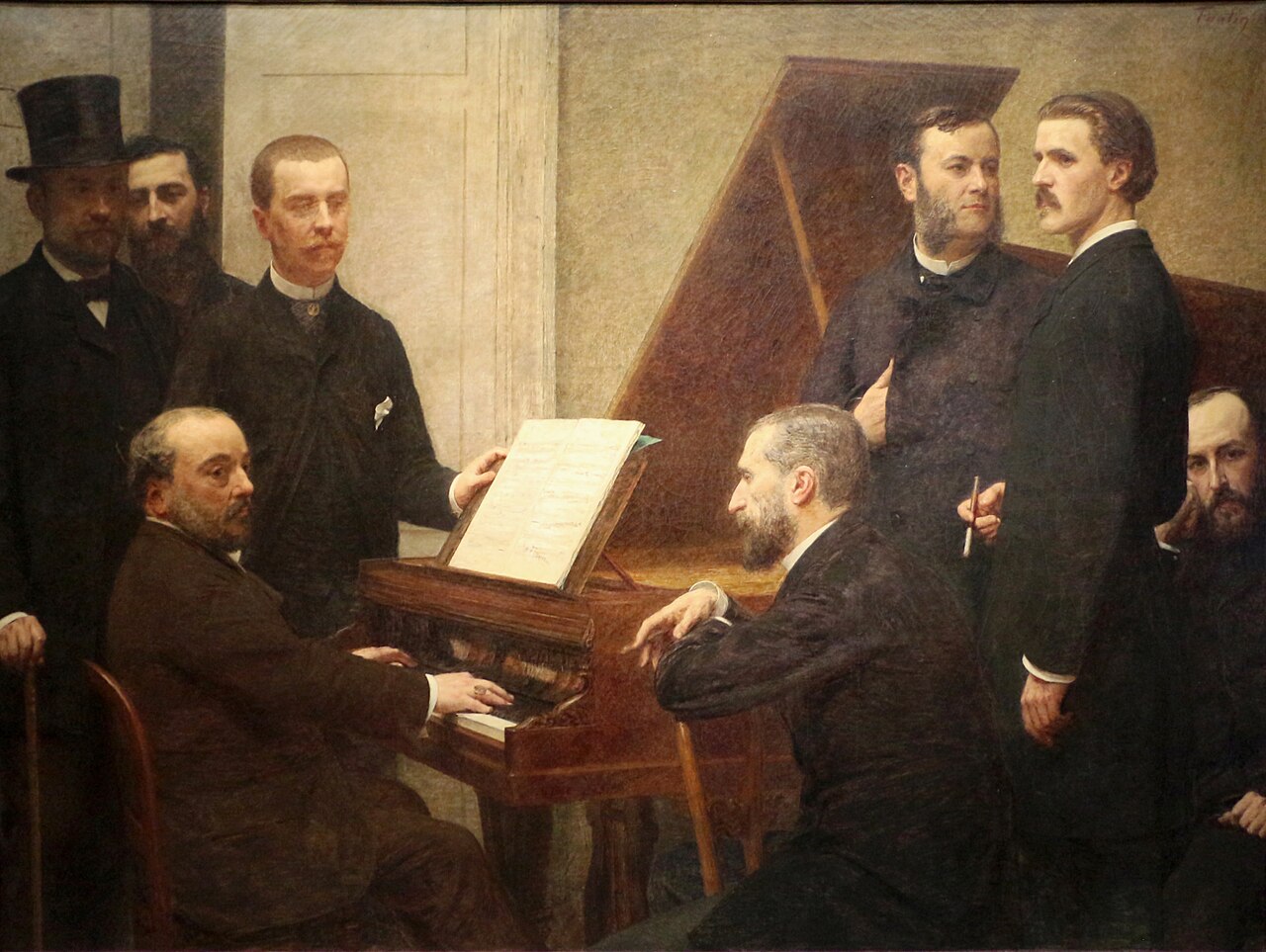 Around the Piano by Henri Fantin-Latour