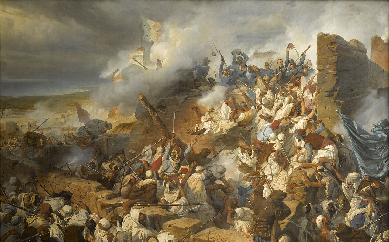 Defense of Mazagran, February 2 to 6, 1840 by Henri Félix Emmanuel Philippoteaux