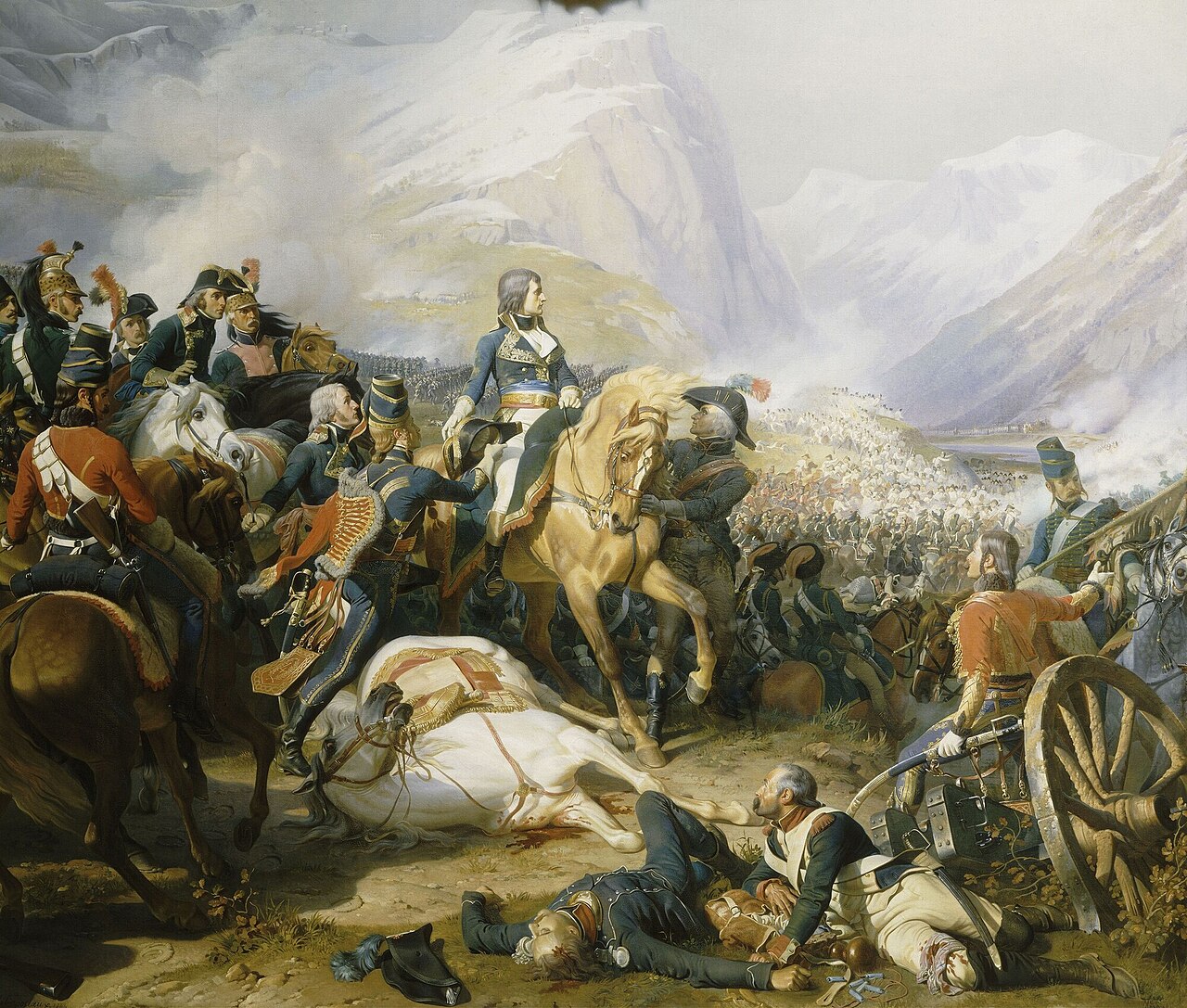 Napoleon at the Battle of Rivoli (January 14, 1797) by Henri Félix Emmanuel Philippoteaux