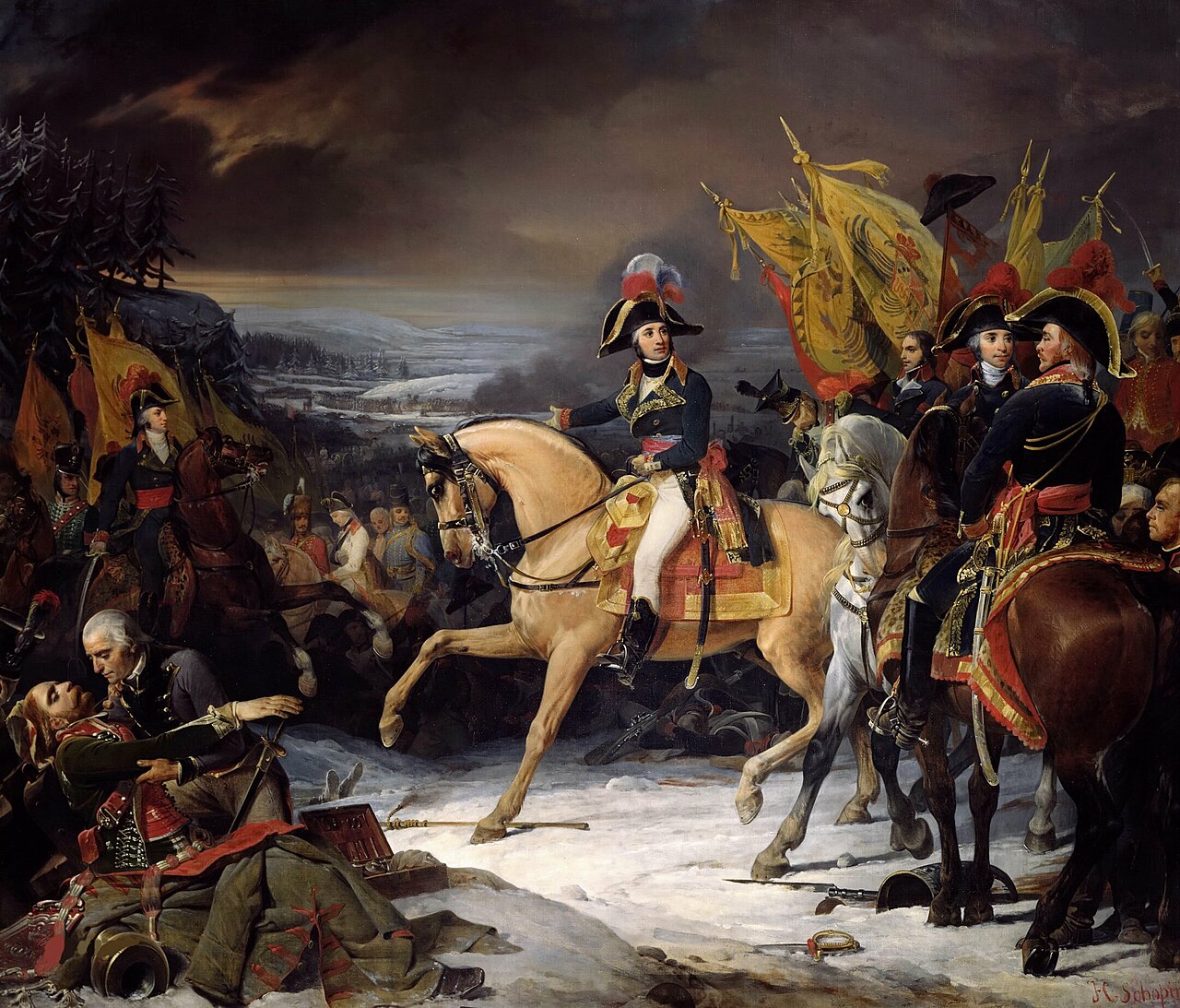 Battle of Hohenlinden, December 3, 1800 by Henri Frédéric Schopin