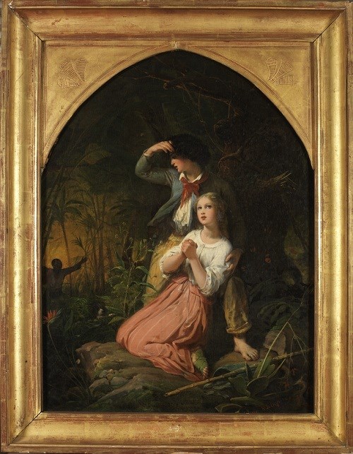 Paul and Virginie in the Forest by Henri Frédéric Schopin