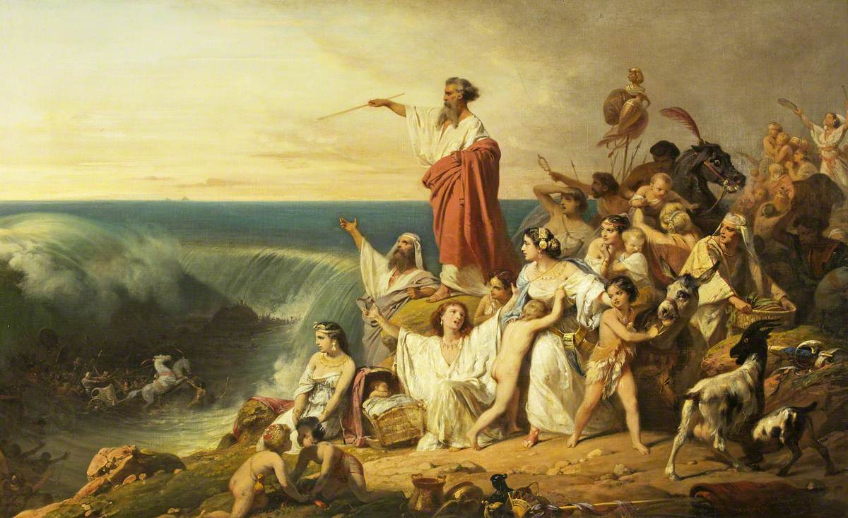 The Children of Israel Crossing the Red Sea by Henri Frédéric Schopin