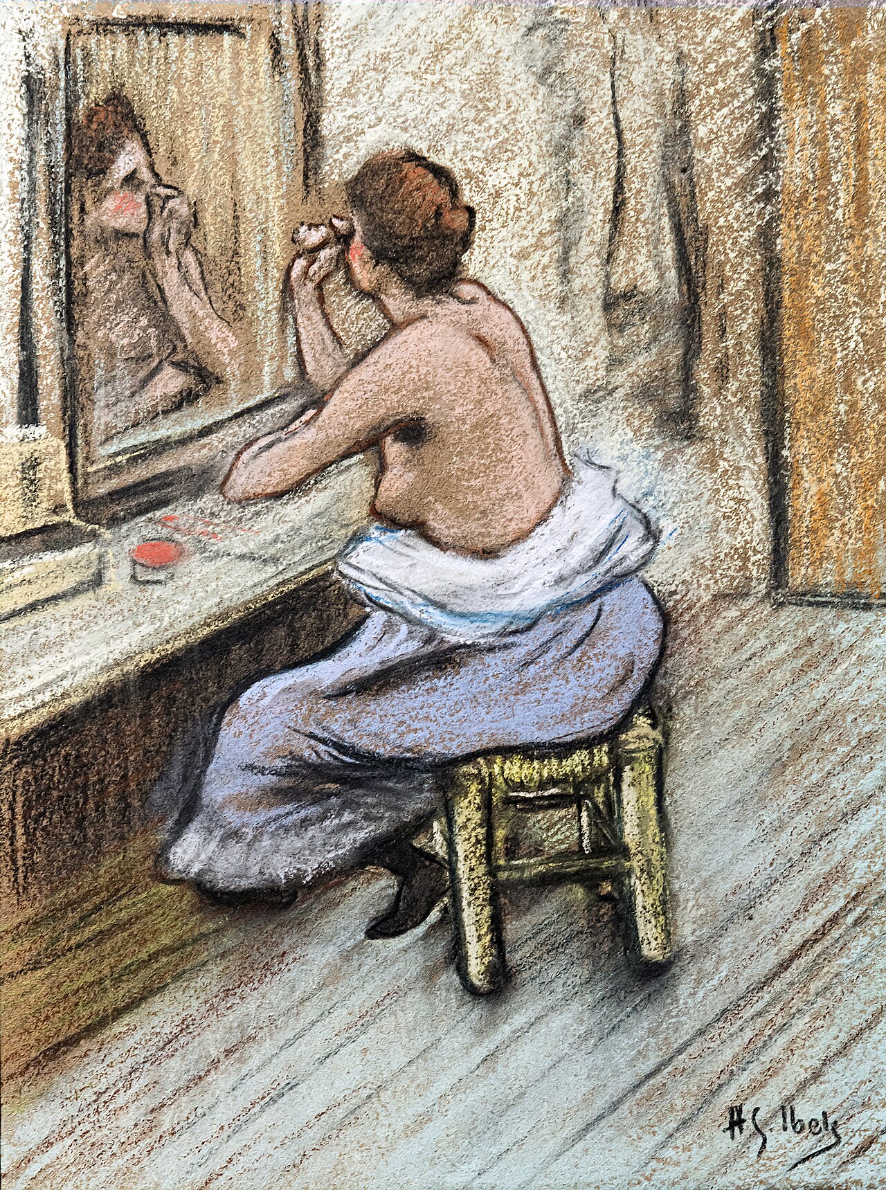 Lies, score page. by Henri Gabriel Ibels