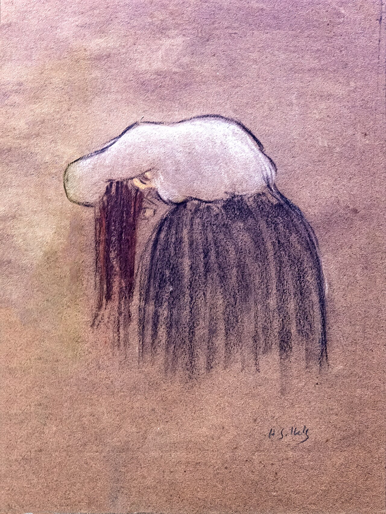 Woman combing her hair by Henri Gabriel Ibels