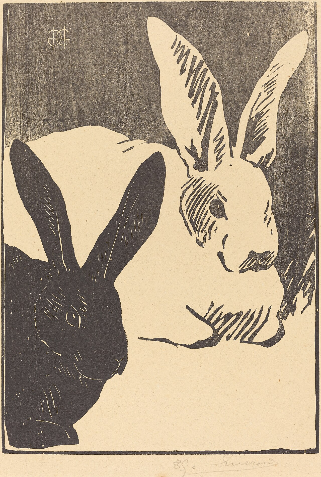 Rabbits (Les Lapins) by Henri Guérard