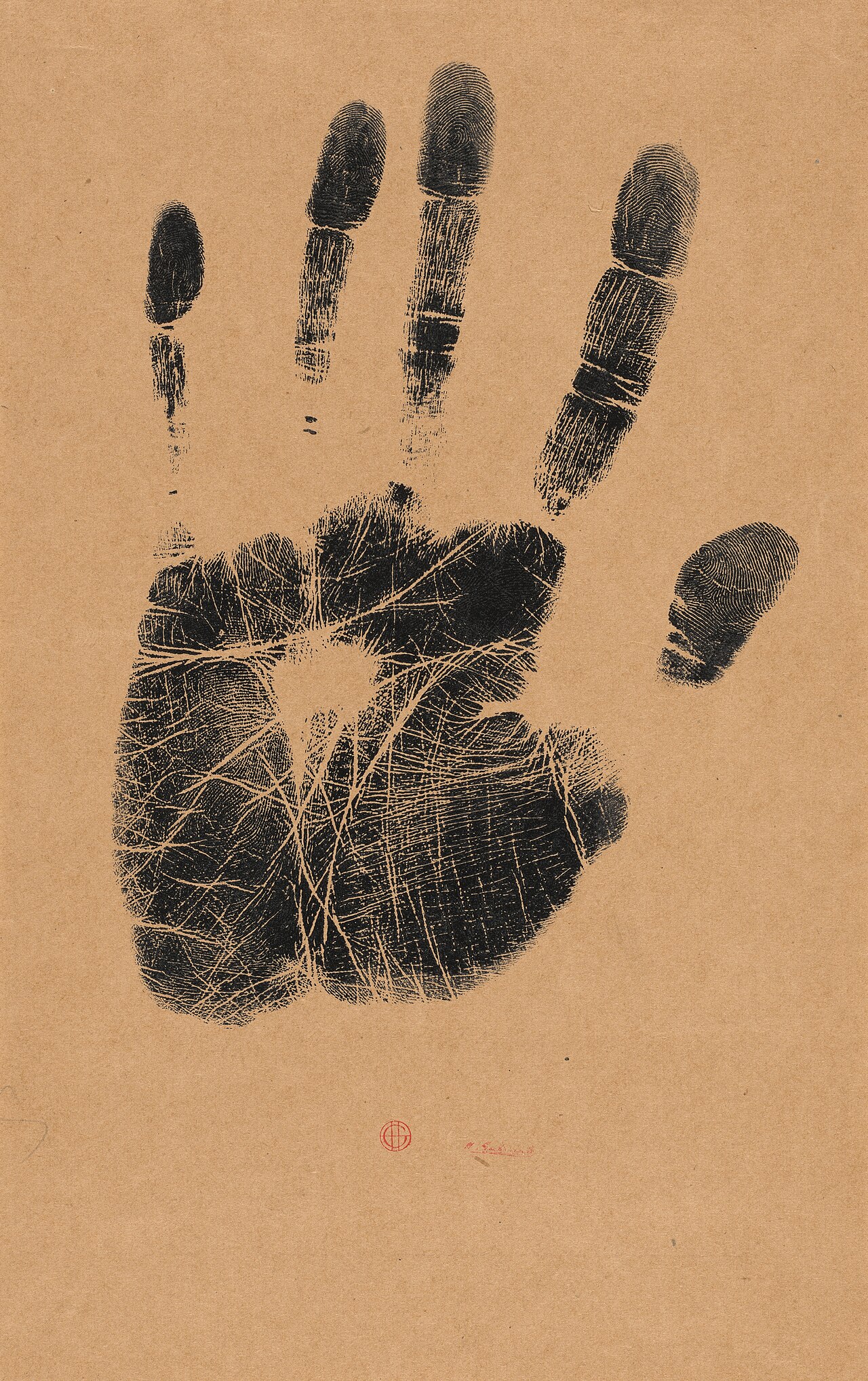 The Artist's Left Hand by Henri Guérard