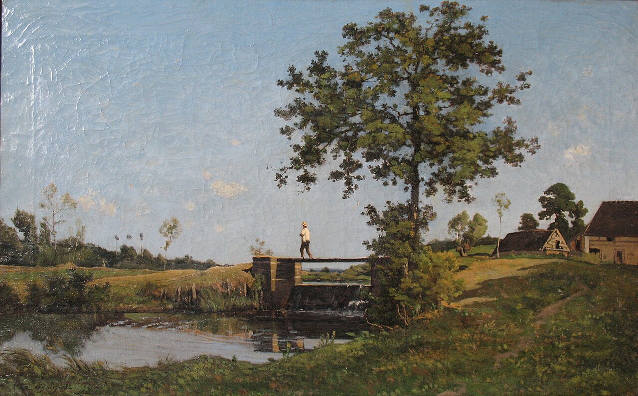 Landscape by Henri Harpignies