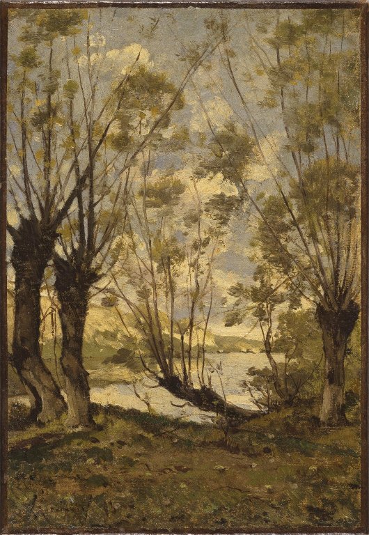 Willows on the Banks of the Loire by Henri Harpignies