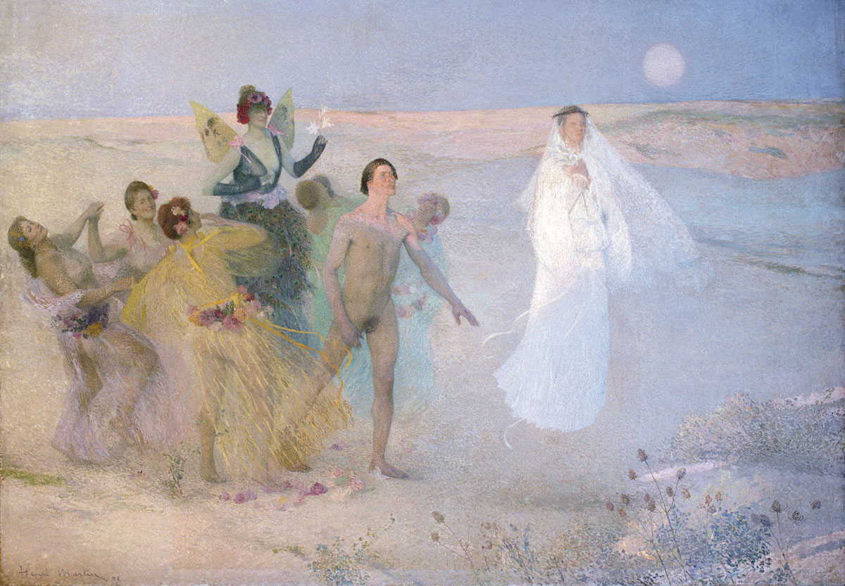 Man Between Vice and Virtue by Henri-Jean Guillaume Martin