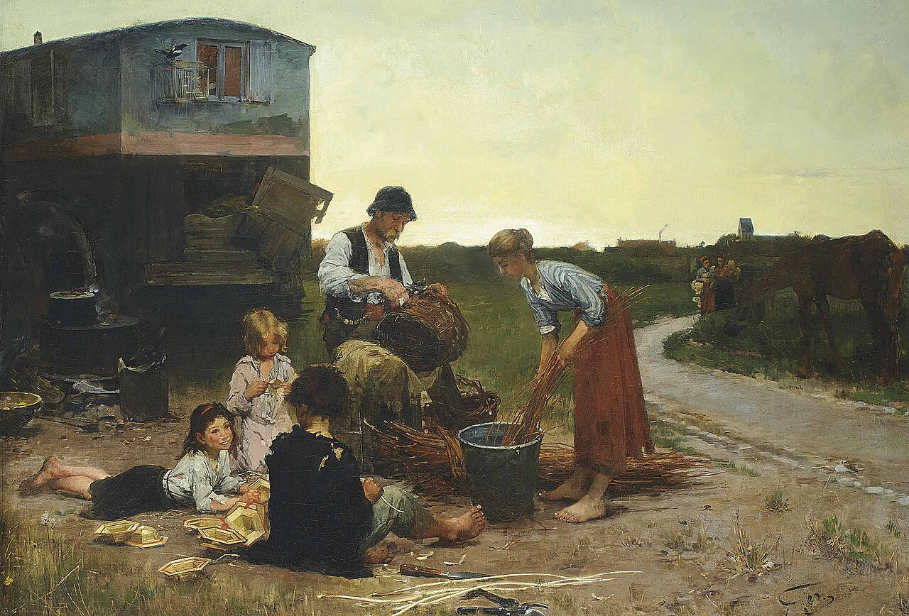 The Basket Makers by Henri Jules Jean Geoffroy