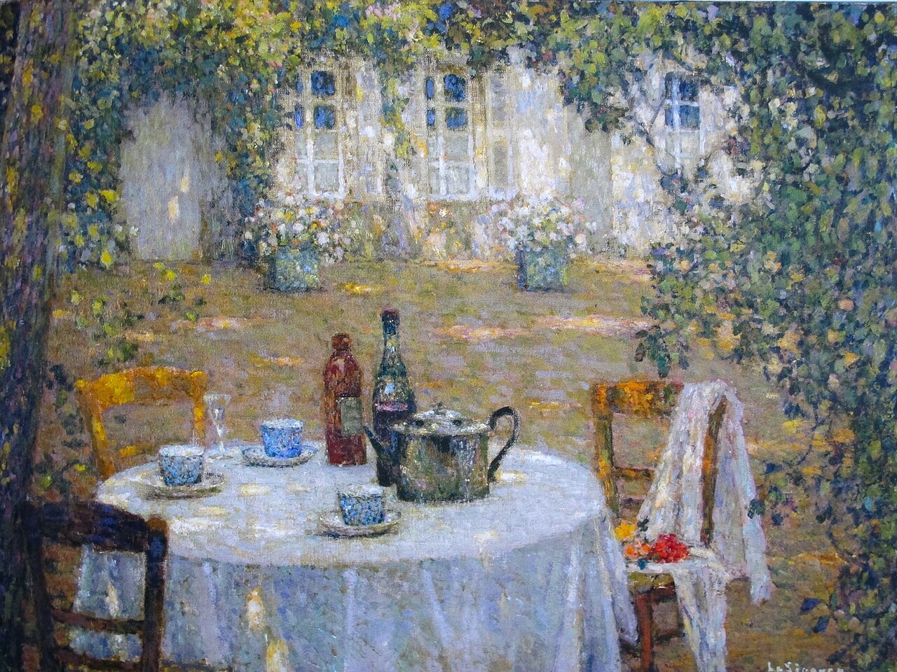 The Table in the Sun by Henri Le Sidaner