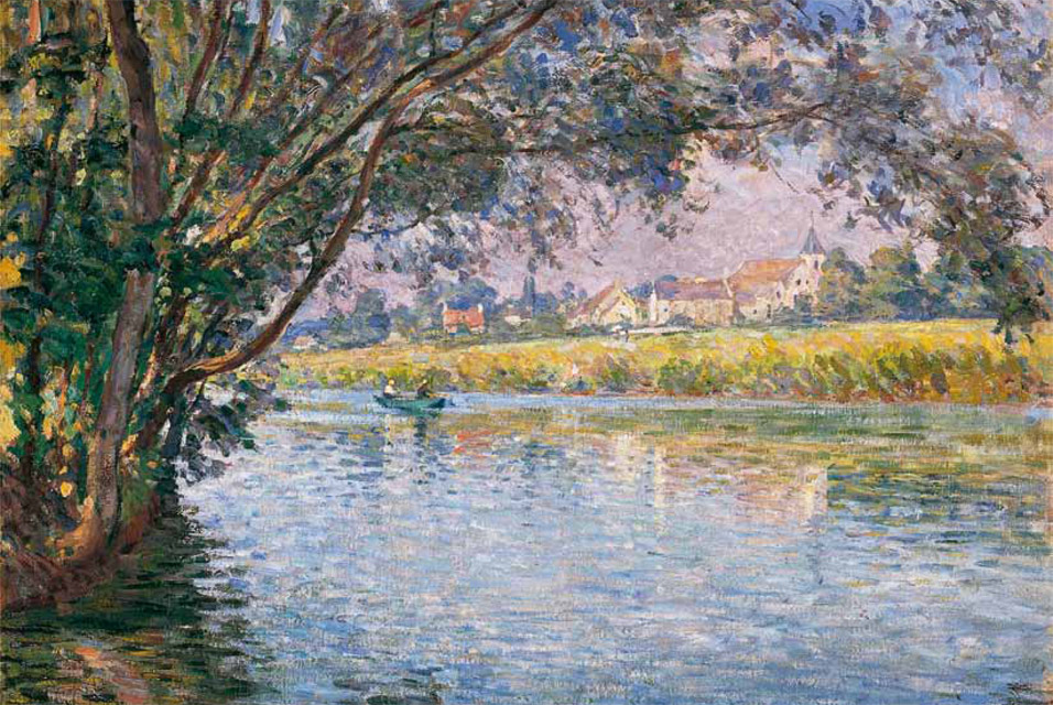 Banks of the RIver Marne near Montévrain by Henri Lebasque