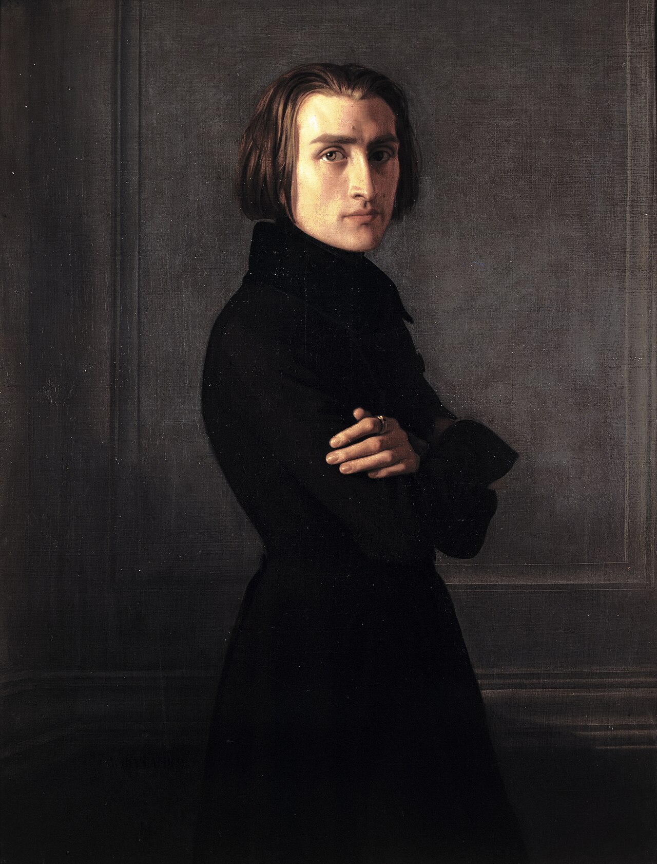 Portrait of Franz Liszt by Henri Lehmann
