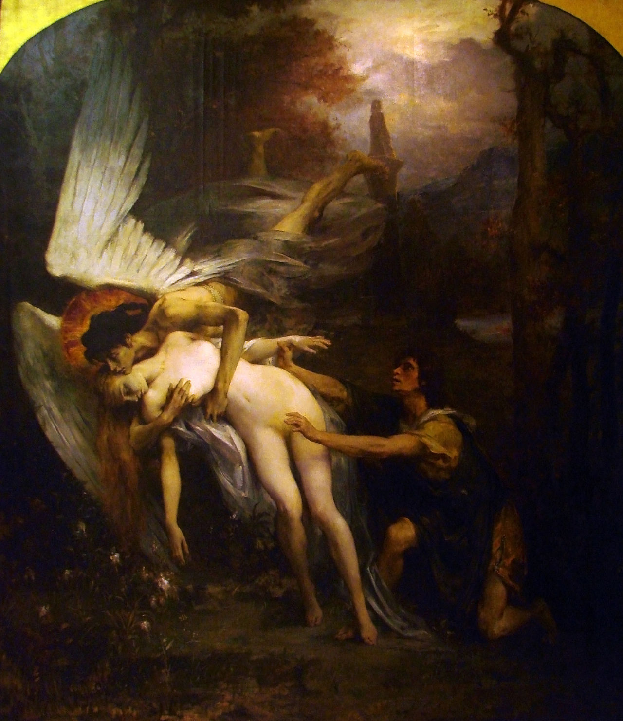 Young Woman and Death by Henri Leopold Levy