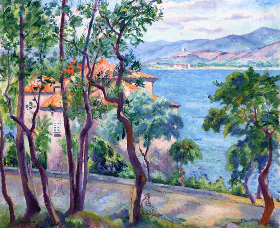 Above the Oustalet: View over Grimand by Henri Manguin
