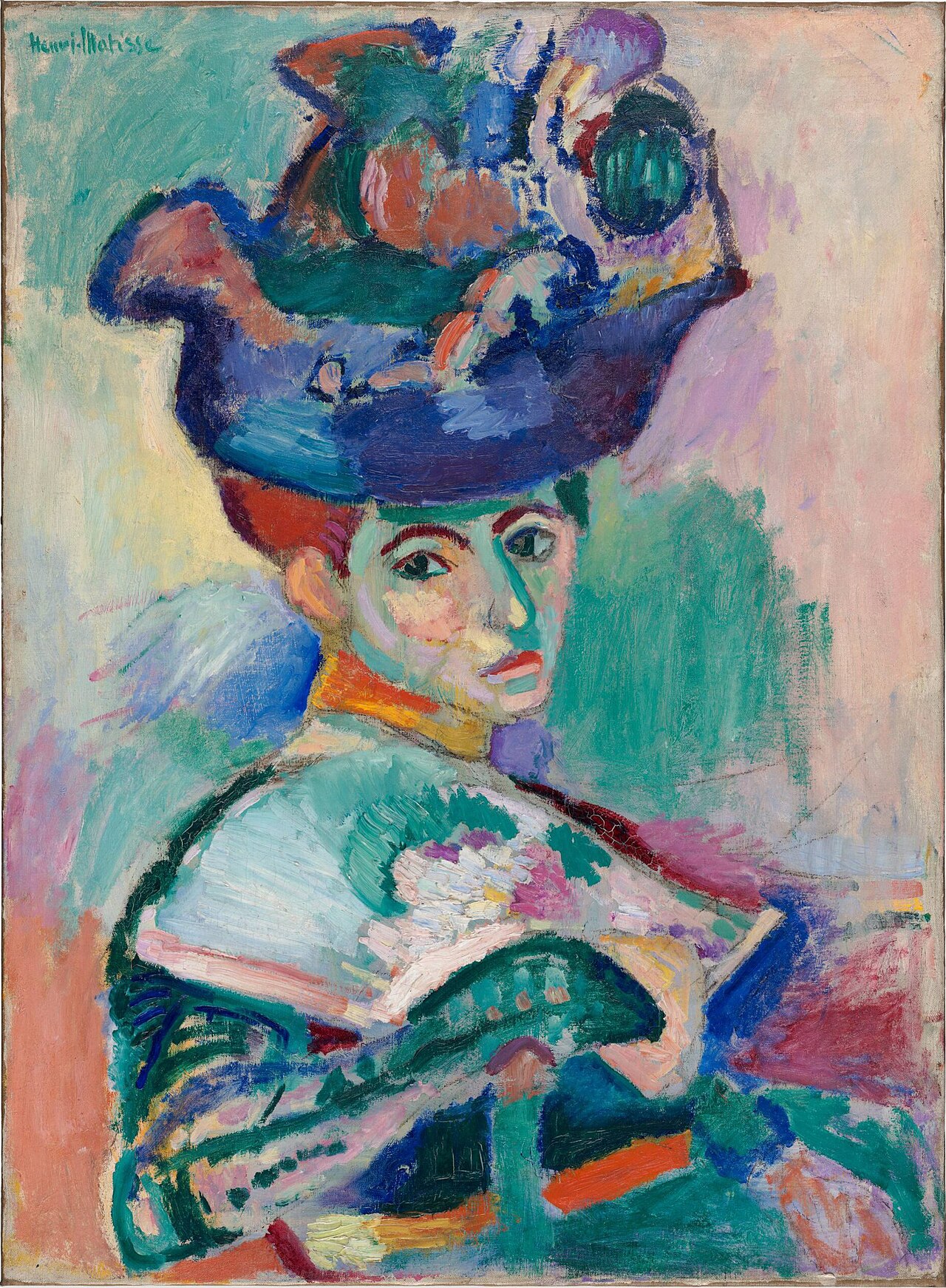 Woman with a hat by Henri Matisse
