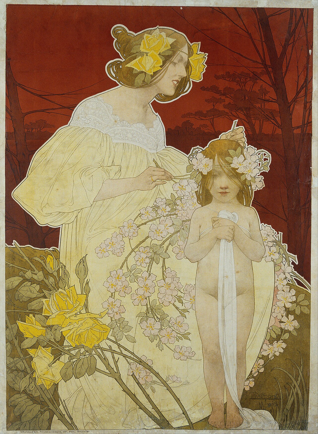 Palais de la Femme. Exposition de 1900 by Henri Privat-Livemont