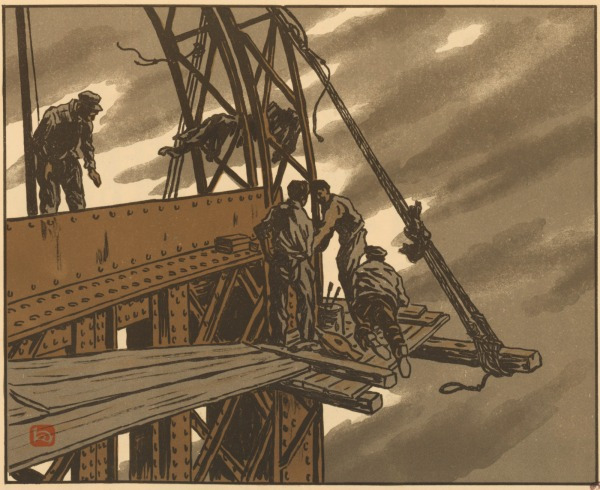 At the Top of the Tower by Henri Rivière