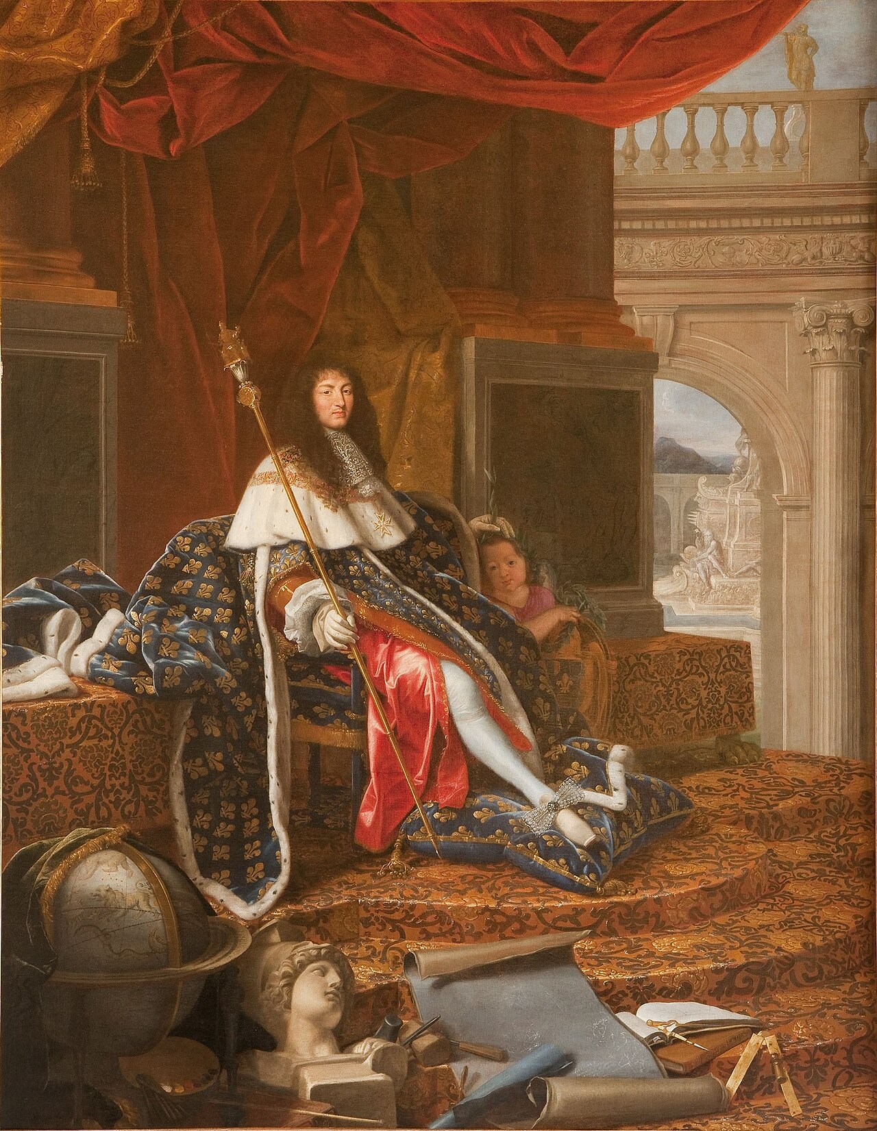 Louis XIV protector of the Academy by Henri Testelin