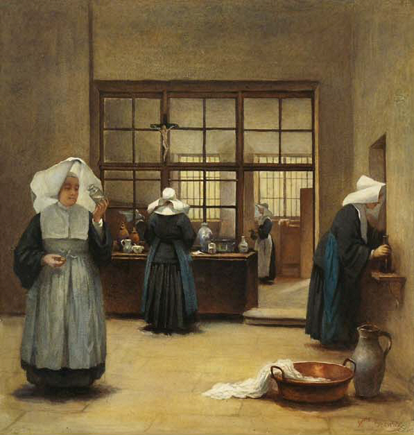 The Couvent Dispensary by Henriette Browne