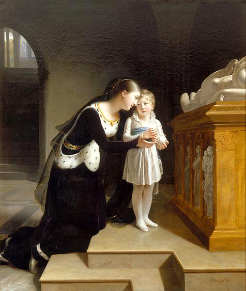 Jeanne de Navarre with her son by Henriette Lorimier