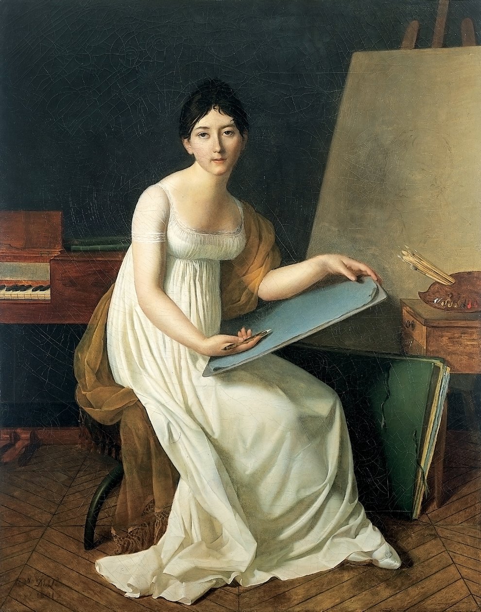 Self-portrait by Henriette Lorimier