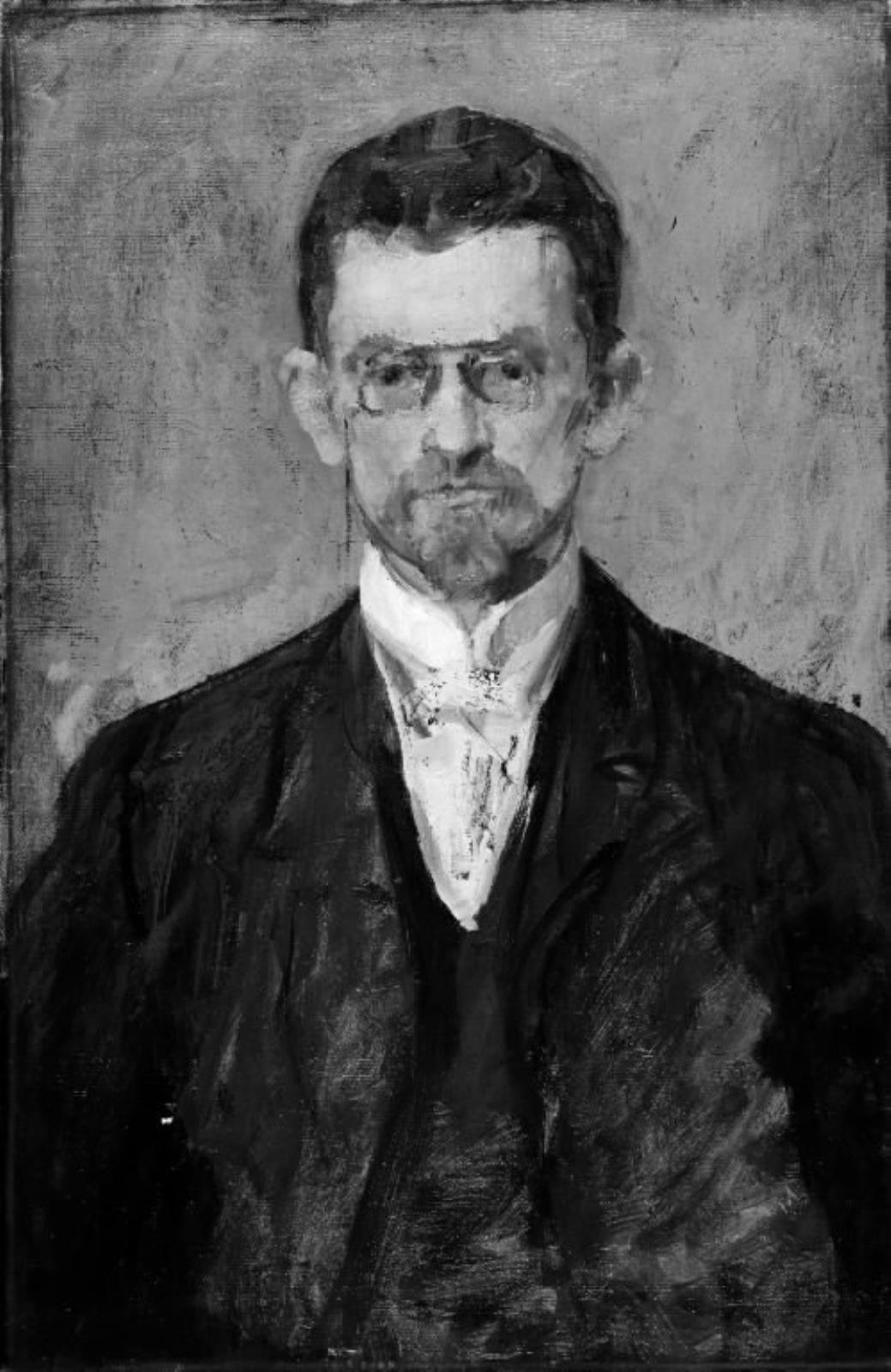 Portrait of the Norwegian Keeper of National Antiquities, Christopher Brinckmann by Henrik Lund