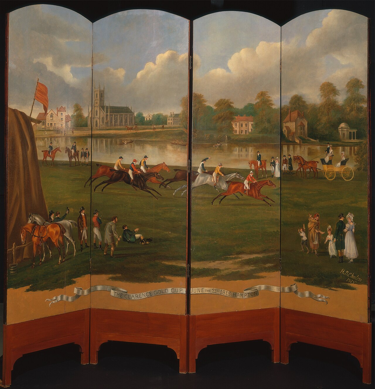 The Clarence Gold Cup at Hampton by Henry Bernard Chalon