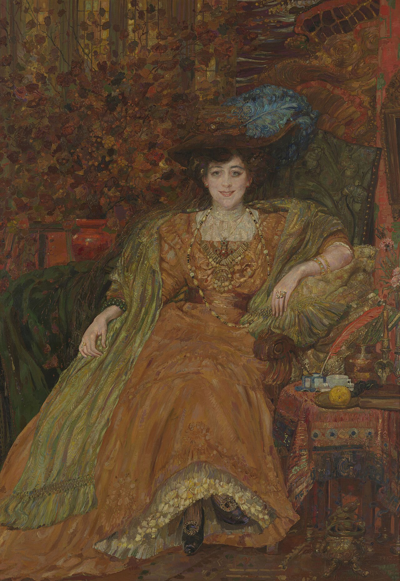 Portrait of Emma Lambotte by Henry de Groux
