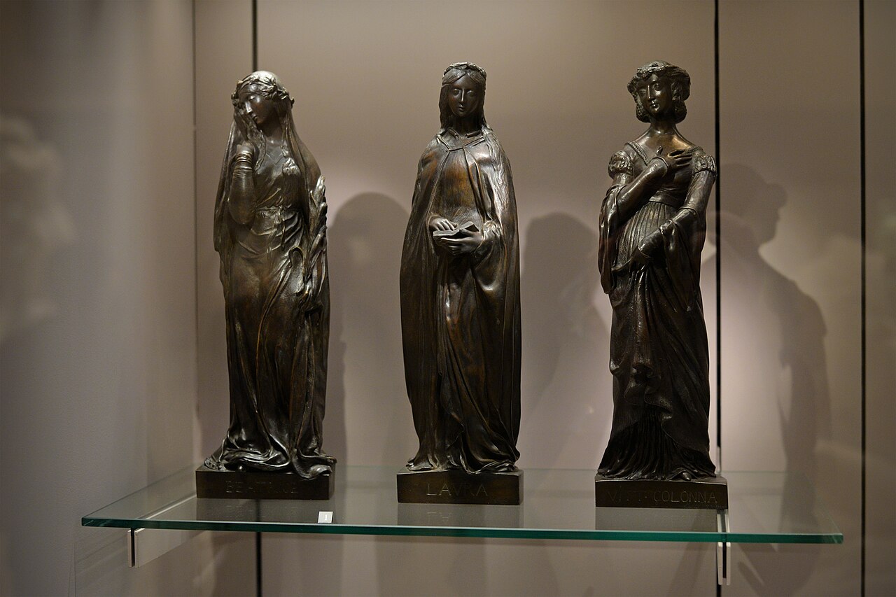 Beatrice, Laura, and Vittoria Colonna by Henry de Triqueti