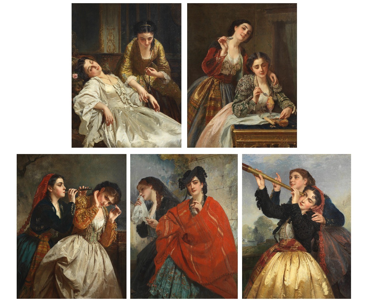 The Five Senses by Henry Guillaume Schlesinger
