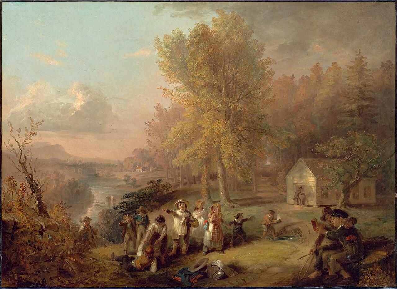 Dismissal of School on an October Afternoon by Henry Inman