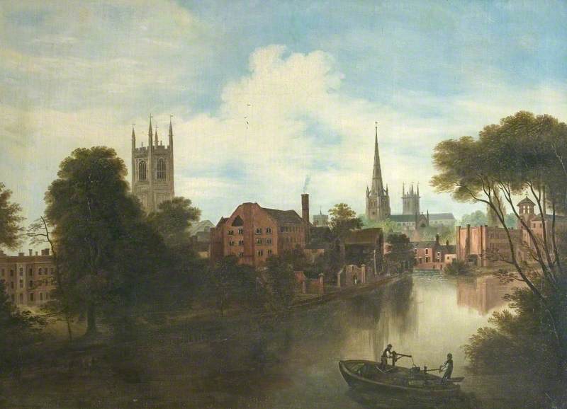 View of Derby, Showing the Derwent by Henry Lark Pratt