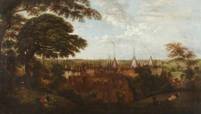 View of Wordsley, Stourbridge, from Dob Hill by Henry Lark Pratt