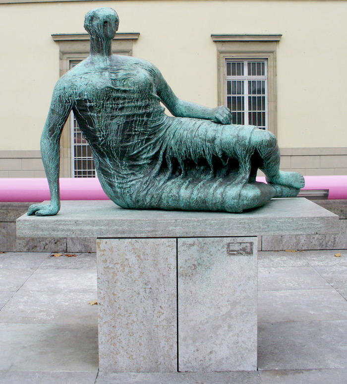 Draped Reclining Woman by Henry Moore