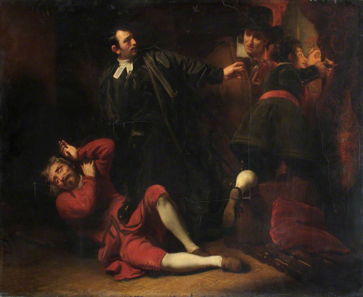 Colonel Blood Stealing the Crown Jewels by Henry Perronet Briggs