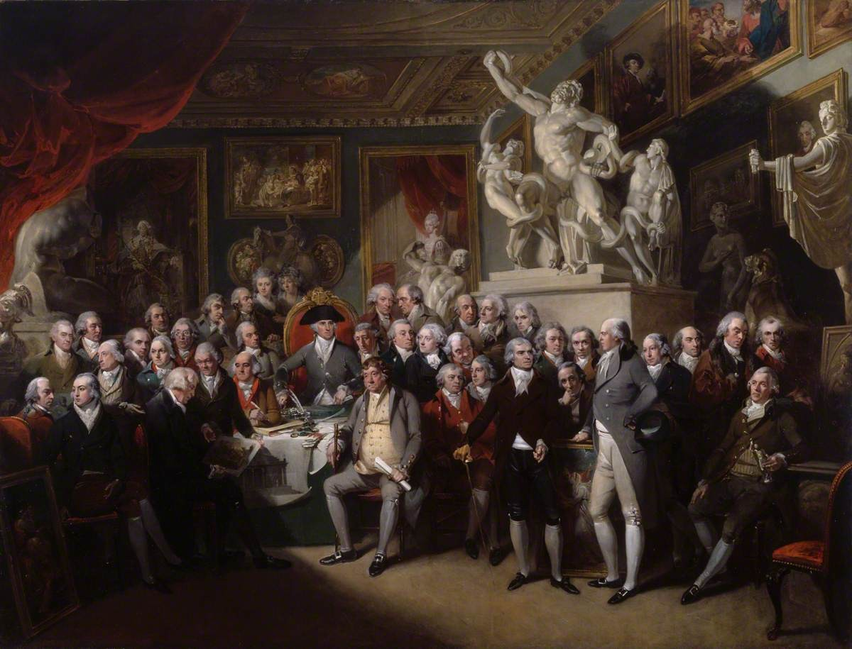 The Royal Academicians in General Assembly by Henry Singleton