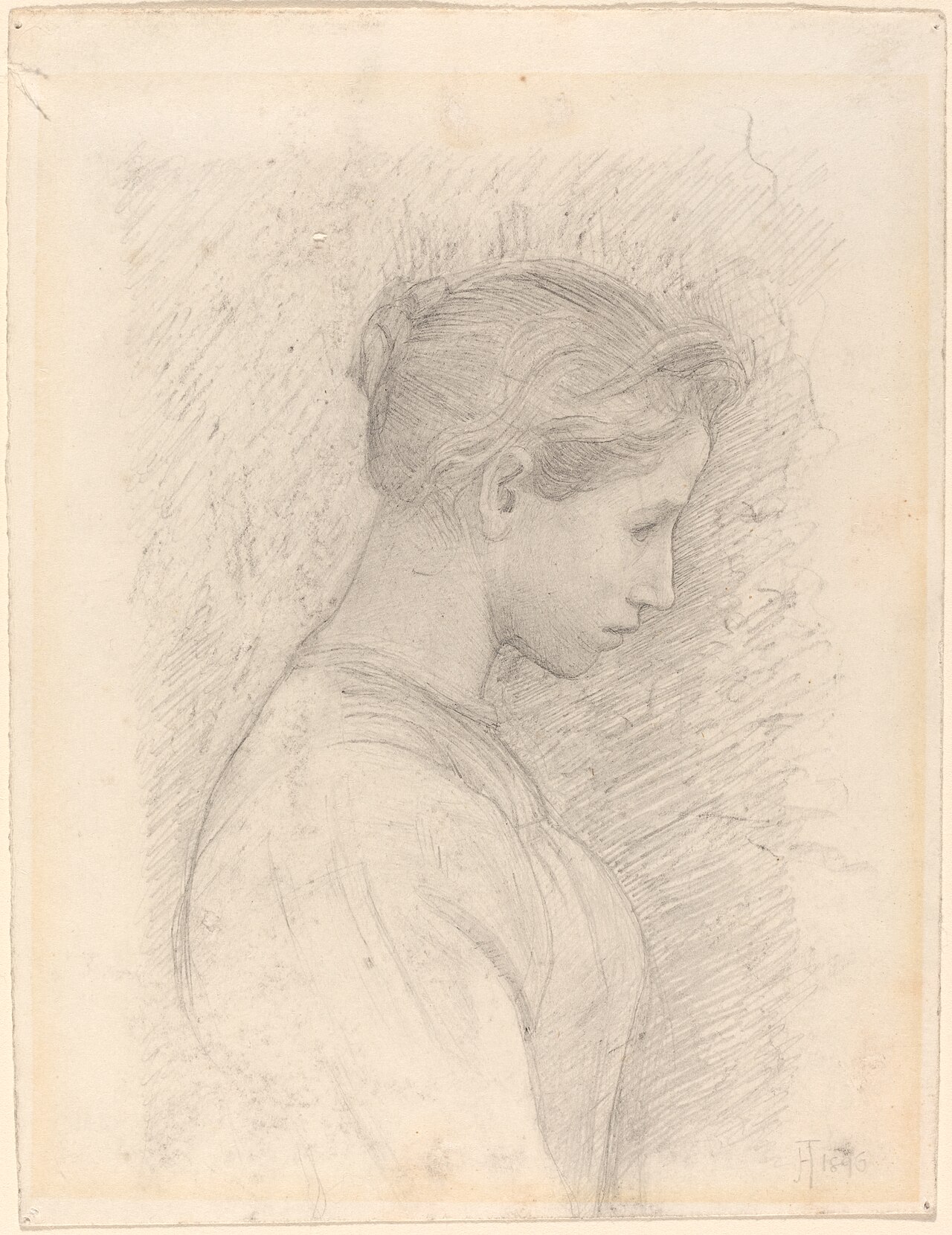 A Young Woman in Profile by Henry Tonks