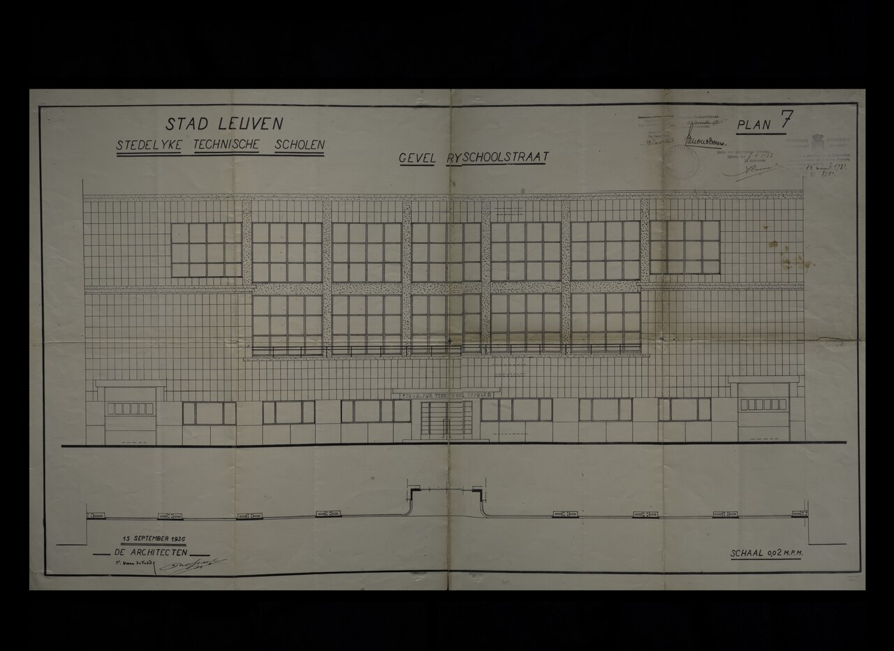 RITO Leuven plan by Henry van de Velde