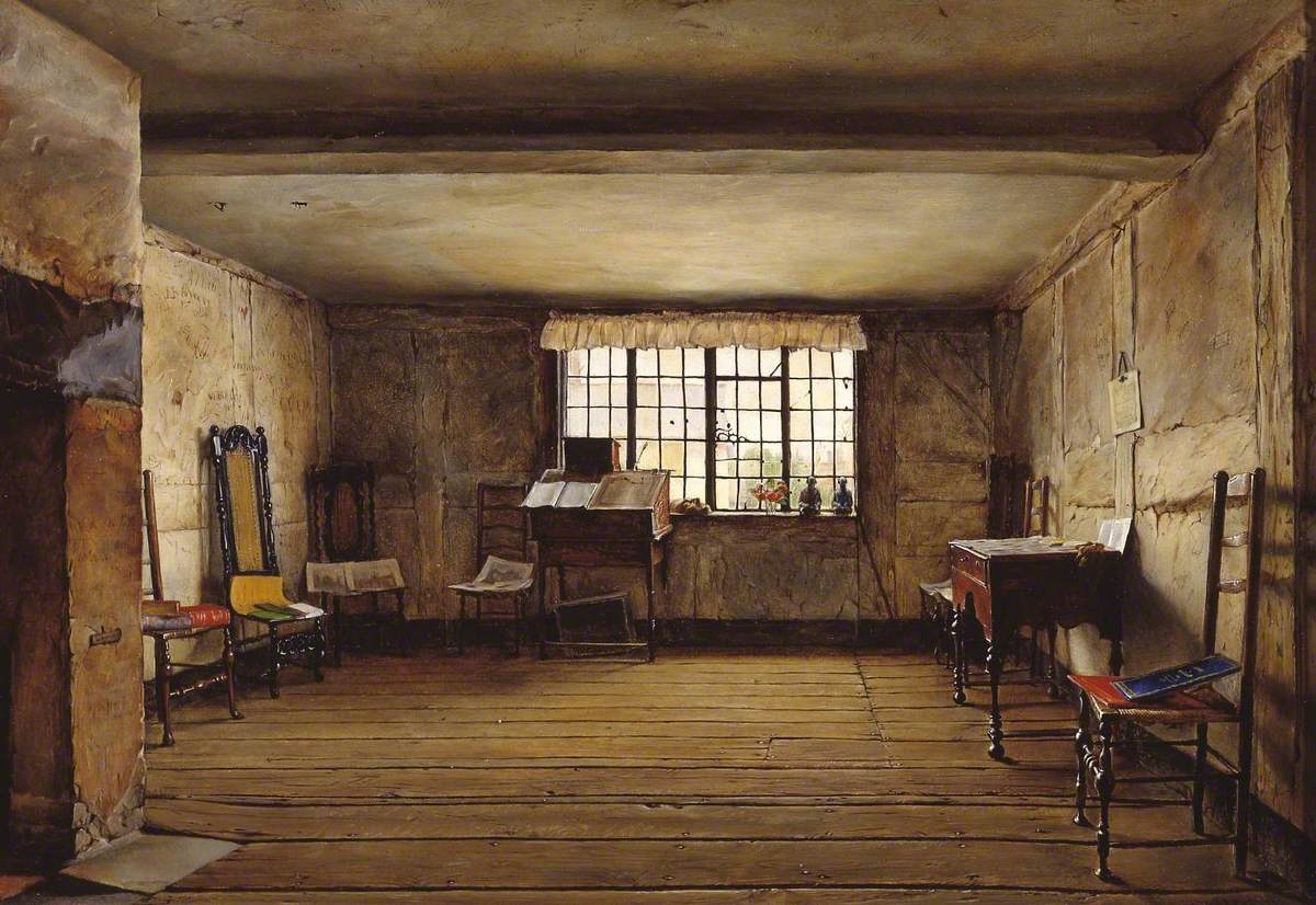 The Room in Which Shakespeare Was Born by Henry Wallis