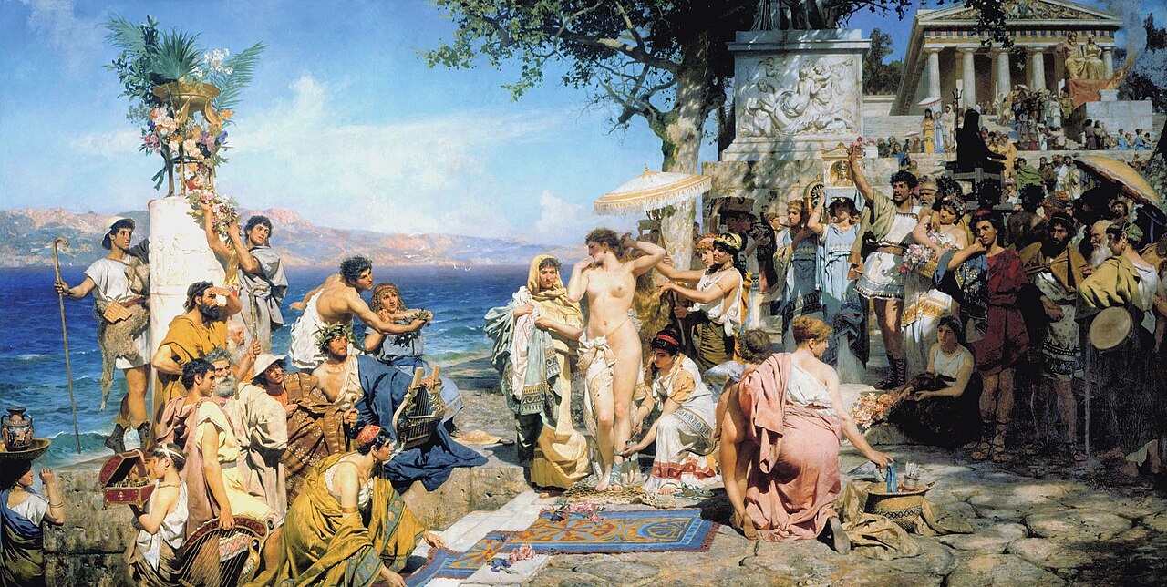 Phryne at the Festival of Poseidon in Eleusis by Henryk Siemiradzki