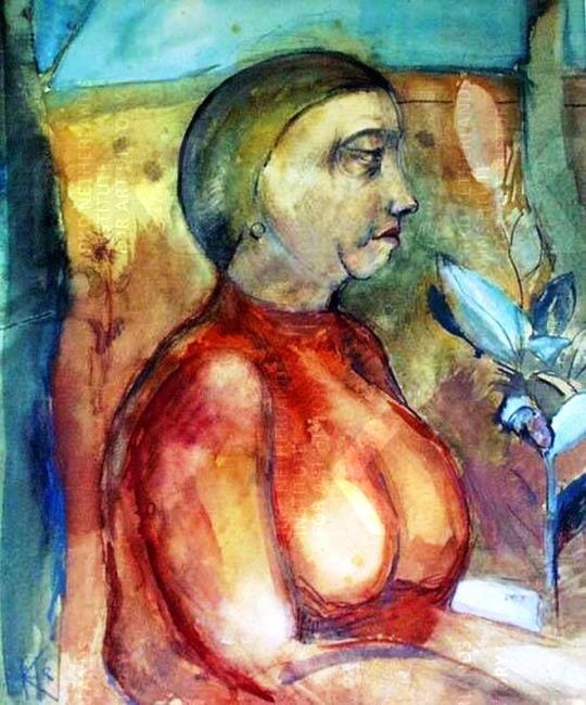 Portrait of Jo Kruyder by Herman Kruyder