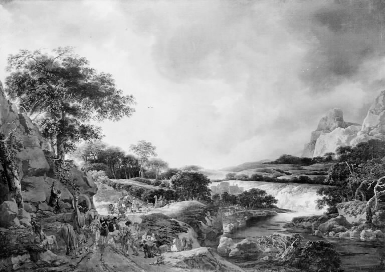 A Landscape with Jacob and the Angel by Herman Naiwinx