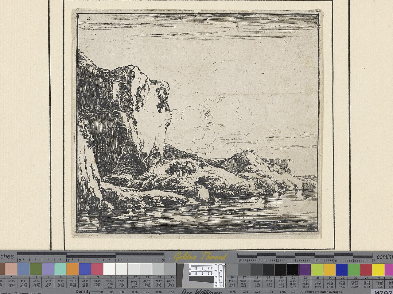 The large rock to the left of a river bank by Herman Naiwinx